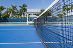 shadow of tennis serve